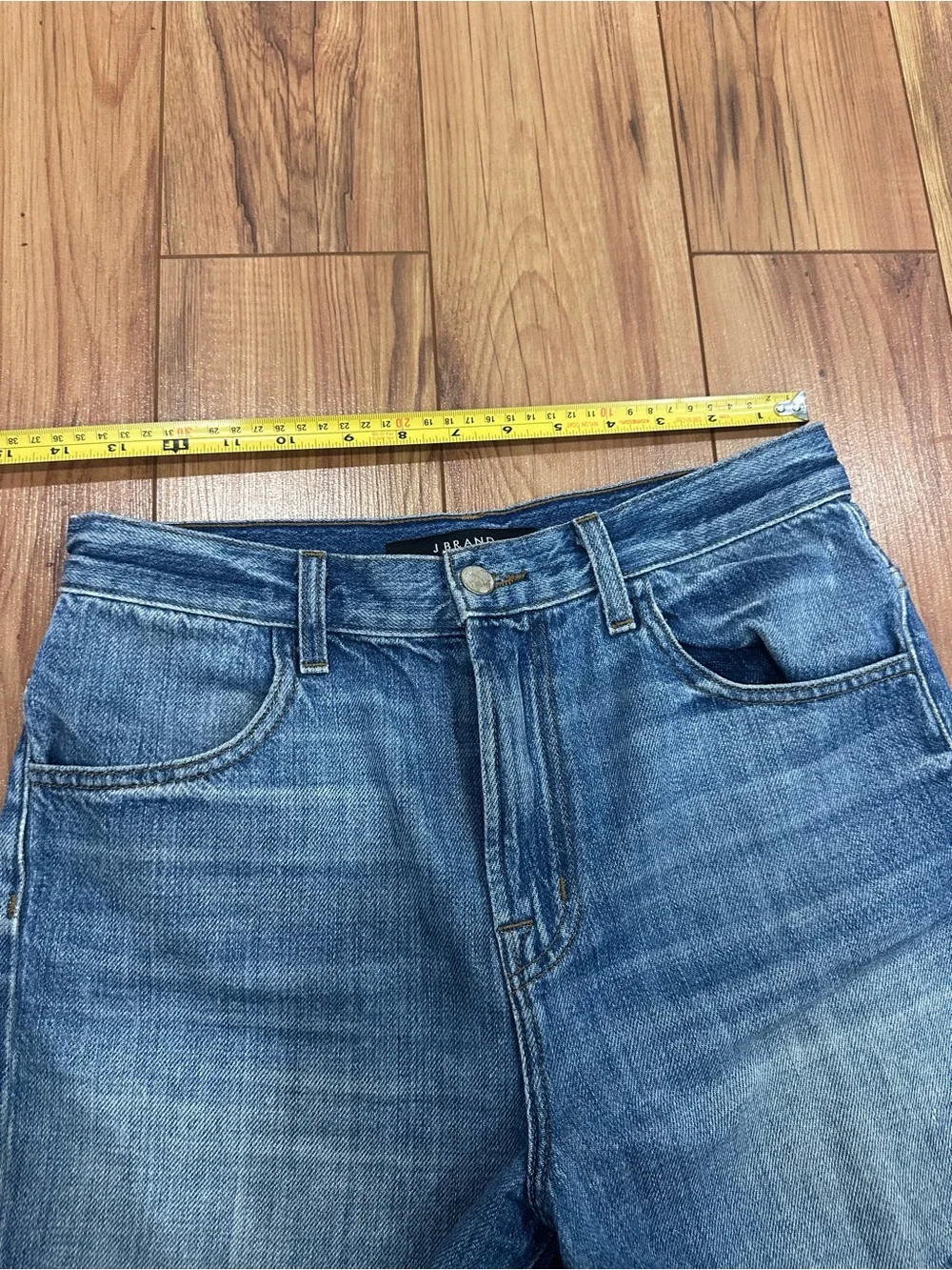 J BRAND Joan High-Rise Blue Denim Women’s Shorts Size 26 - Picture 14 of 16